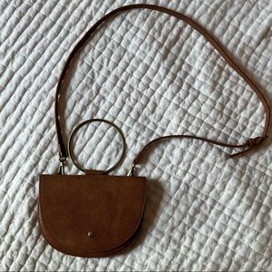 Faux leather Anthropologie clutch or crossbody